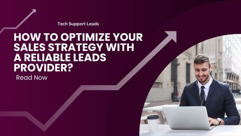 How to Optimize Your Sales Strategy with a Reliable Leads Provider?