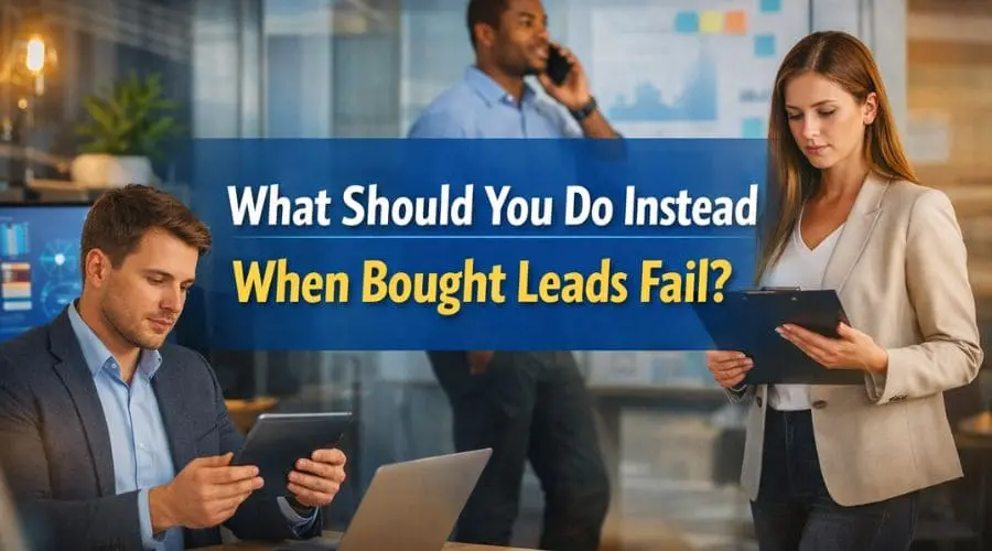 What should you do instead when bought leads fail