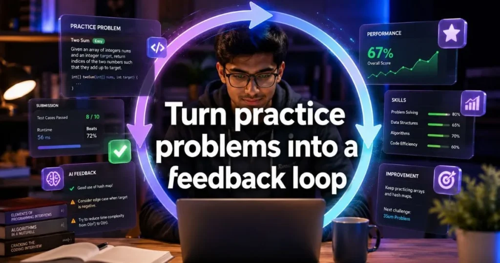 Turn practice problems into a feedback loop