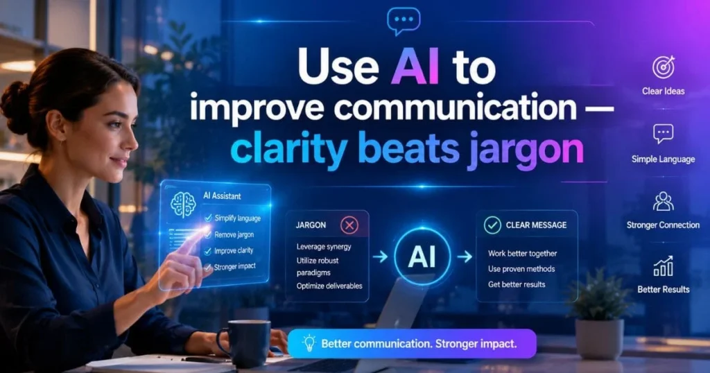 Use AI to improve communication — clarity beats jargon