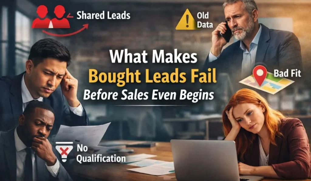 Why Most Bought Leads Fail in 30 Days? 3 What makes bought leads fail before sales even begins